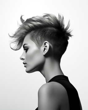 欧美个性黑白风格美女写真艺术图片